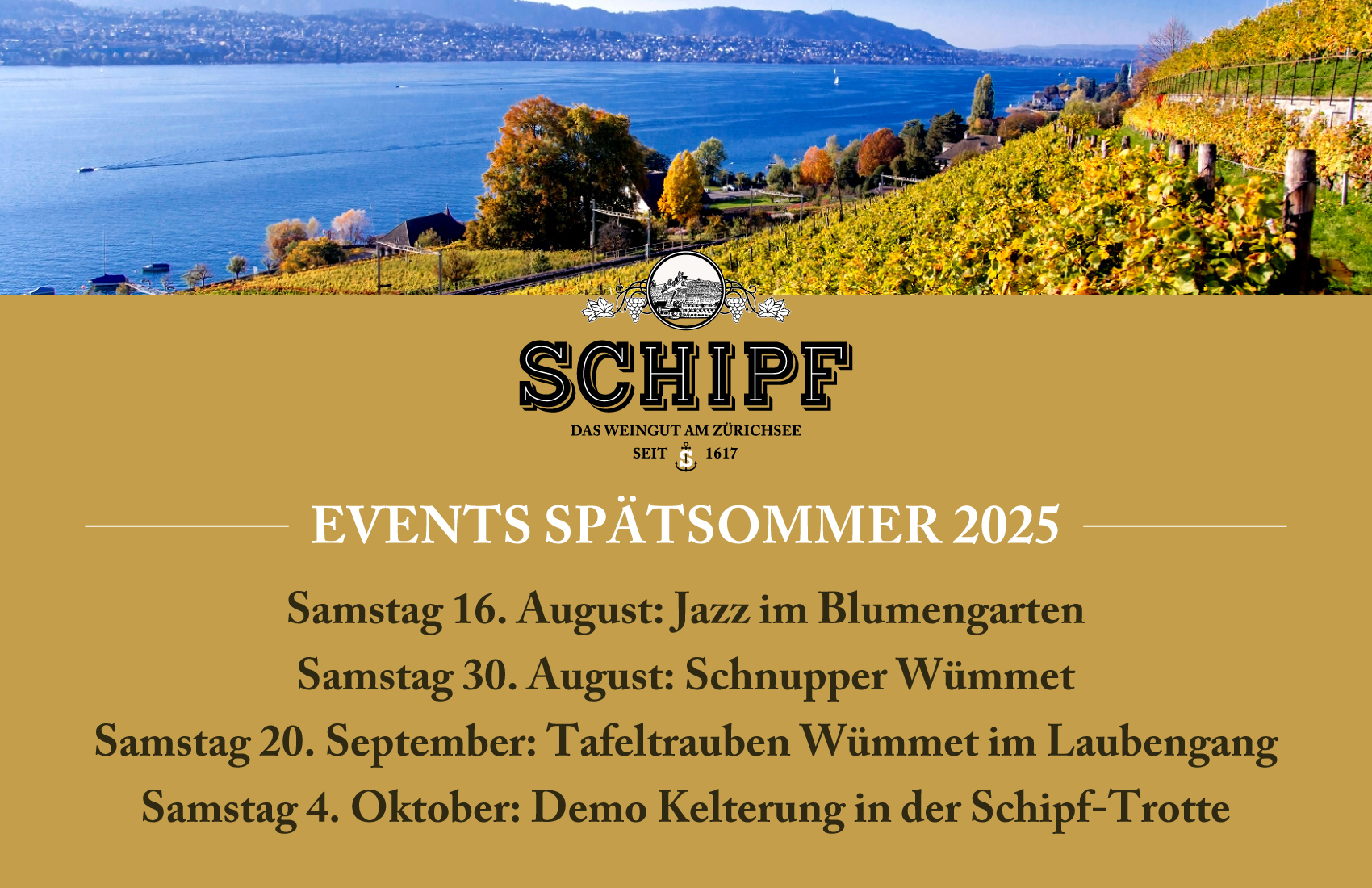 Events Late Summer 2025