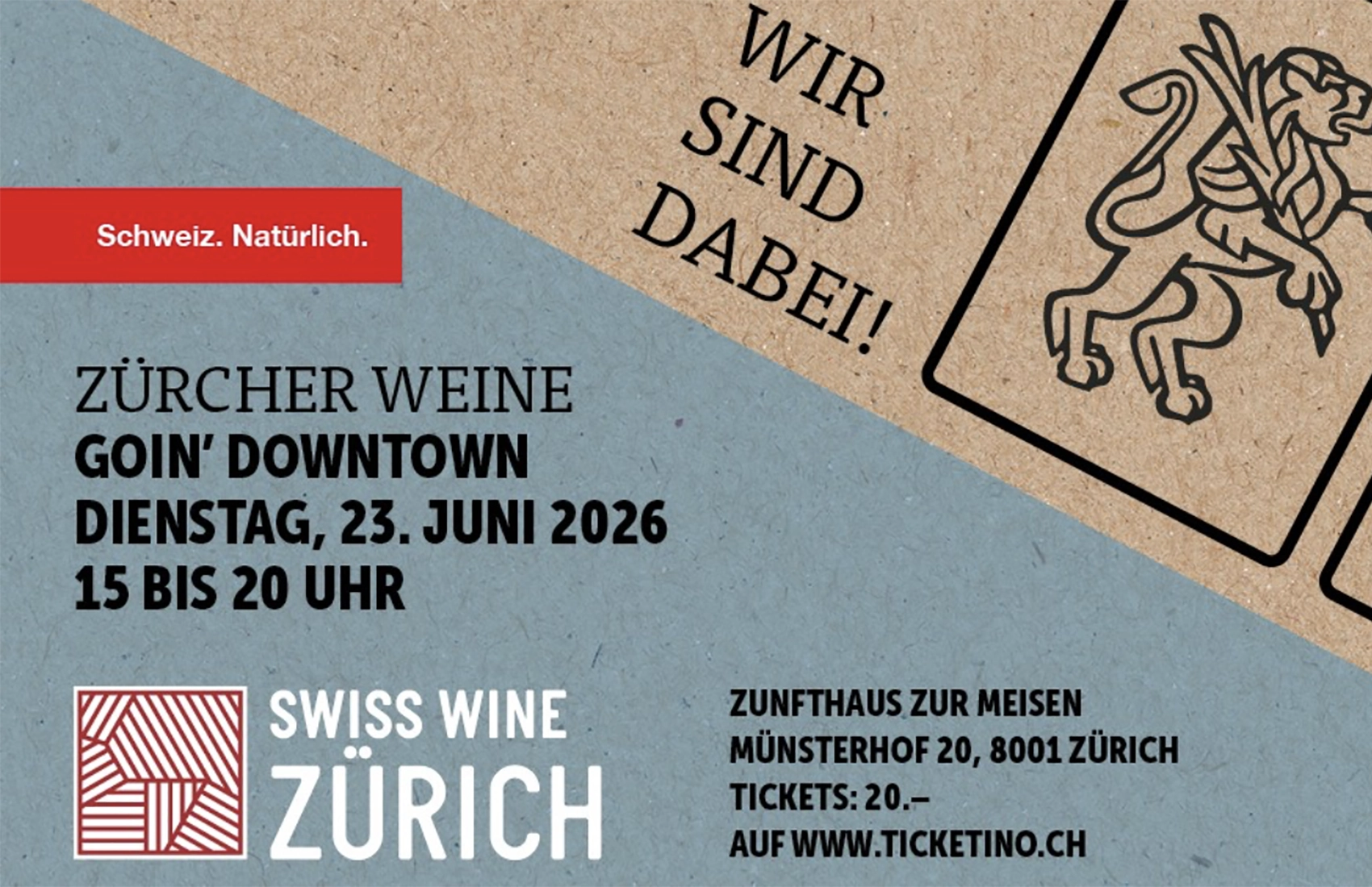 ZÜRCHER WEINE: GOIN‘ DOWNTOWN